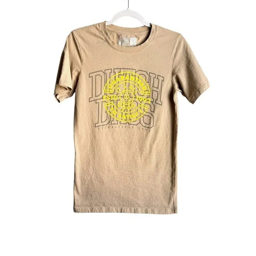 Dutch Bros Crewneck T-Shirt Tan Short Sleeve Women's S Lightweight